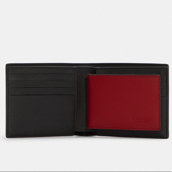 Boxed 3 In 1 Wallet Gift Set In Colorblock Signature Canvas - Picture 4 of 8